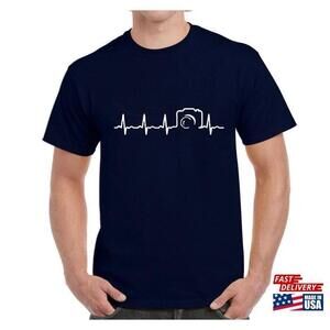Photography Popular Hobbies Camera Heartbeat Mens Short Sleeve Tshirt Classic